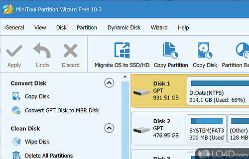 Disk partitioning documentation style imagery
